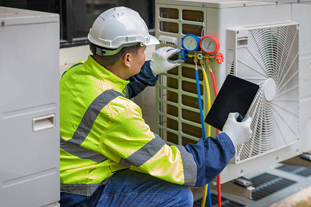 Professional Ac Installation technician working in Lawrenceville, VA